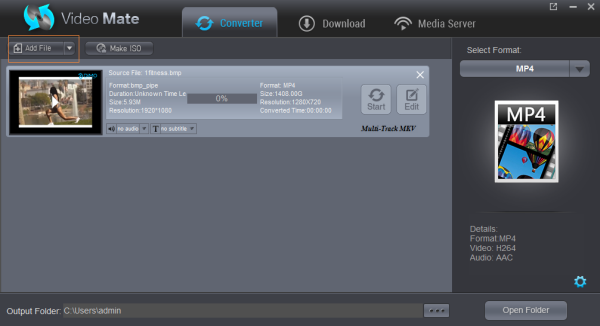 convert DJI P4 4K footage to VLC