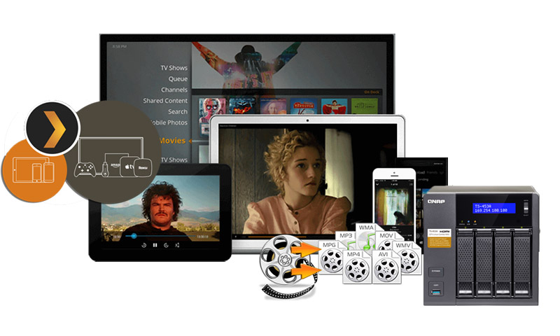 Store MKV, AVI, VOB, Tivo, H.265 to NAS server for streaming